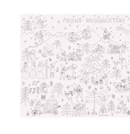 Ausmal-Adventskalender mit Wichtelmotiven – kreative Vorfreude für Groß & Klein