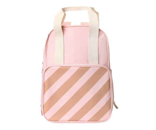 Kinder Rucksack Streifen Pink