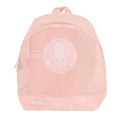 Kinder-Rucksack Antisand rosé-pfirsich Jolie Octopus