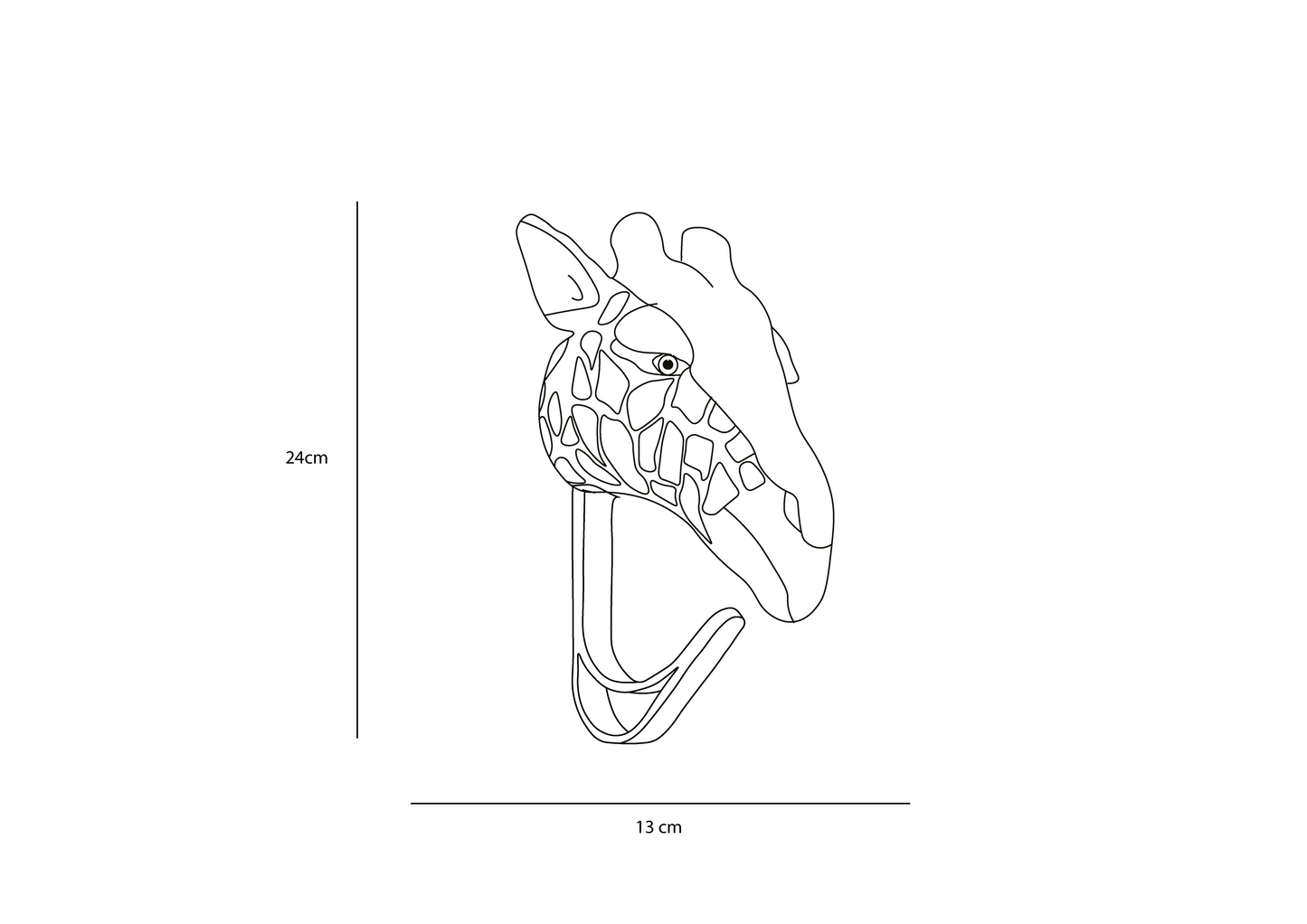 Kleiderhaken Giraffe