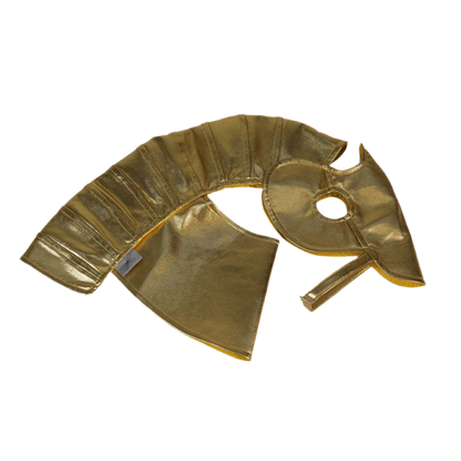 Realistische Ritter-Rüstung für dein Steckenpferd gold