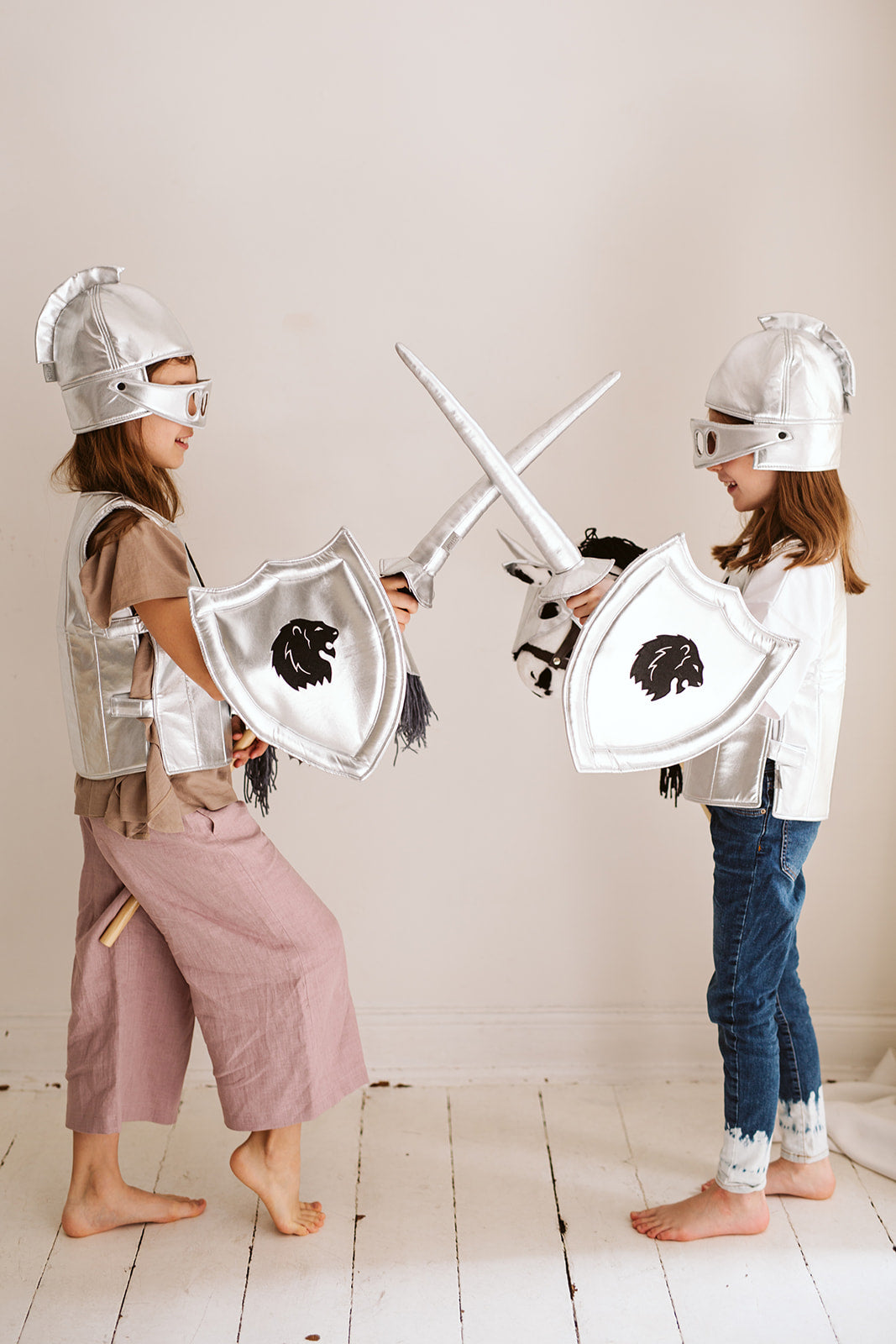 *Ritterhelm* für kleine Ritter, silber