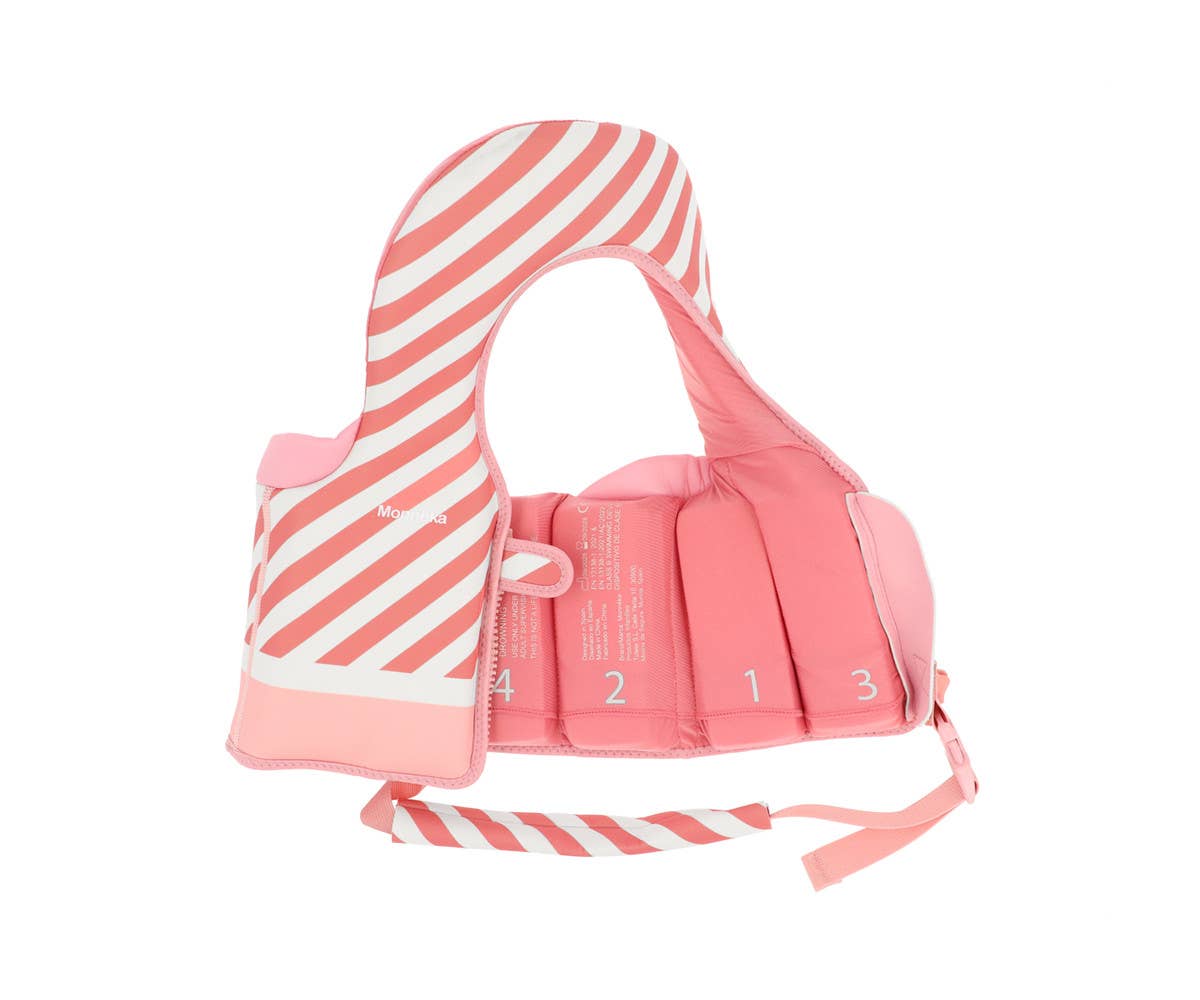 Auftrieb-Schwimmweste Stripes Bloom & Blush 1–2 Jahre