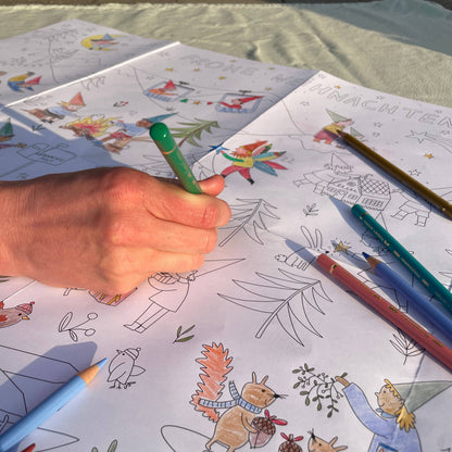 Ausmal-Adventskalender mit Wichtelmotiven – kreative Vorfreude für Groß & Klein