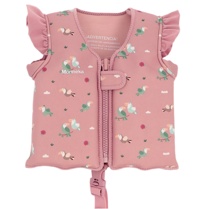 Life jacket old burgundy-rosé 1-2 years TOUCAN