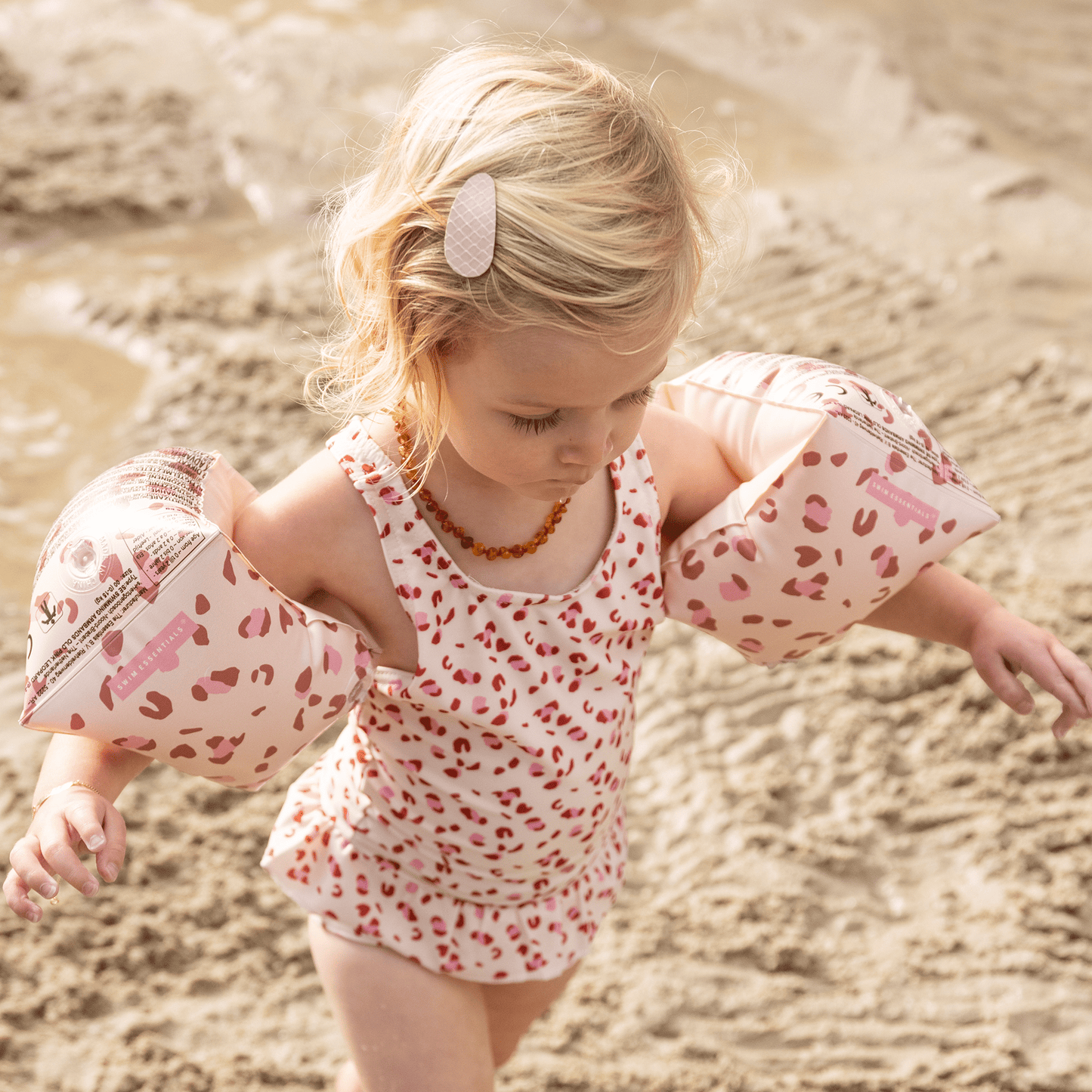 Schwimmflügel 0-2 Jahre LEOPARD OLD PINK