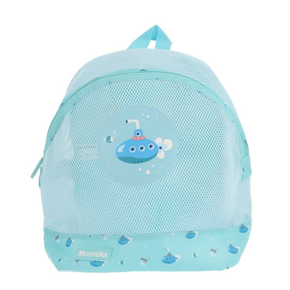 Kinderrucksack Antisand ozean-blau-türkis U-BOOT