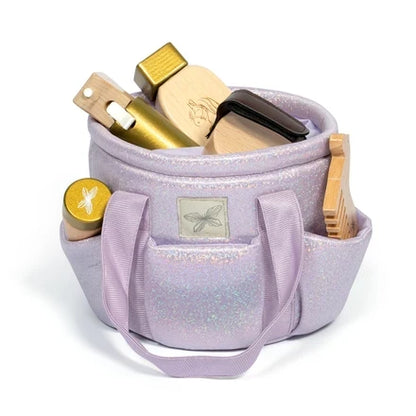 Putztasche – Lila Glitzer (ohne Inhalt) | Steckenpferd Zubehör