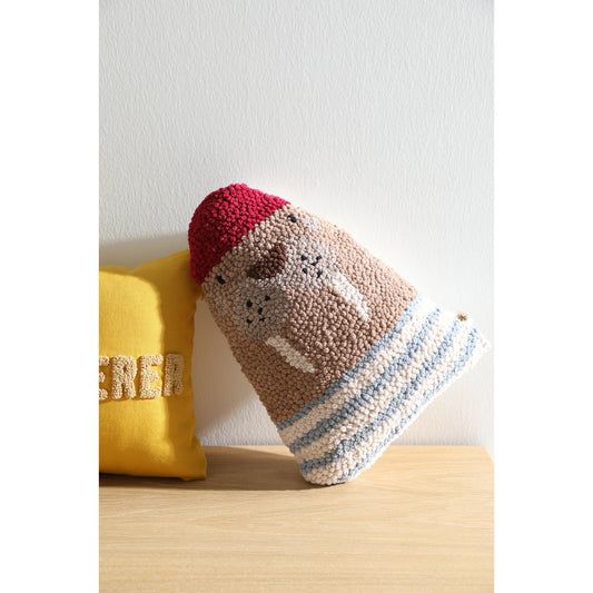 Coussin morse VALLE – fait main avec bonnet de marin