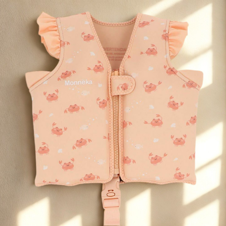 Gilet de sauvetage orange-blush 1-3 ans CRABE CORAIL