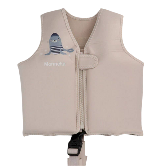 Schwimmweste ivory beige 3-6 Jahre SEAL