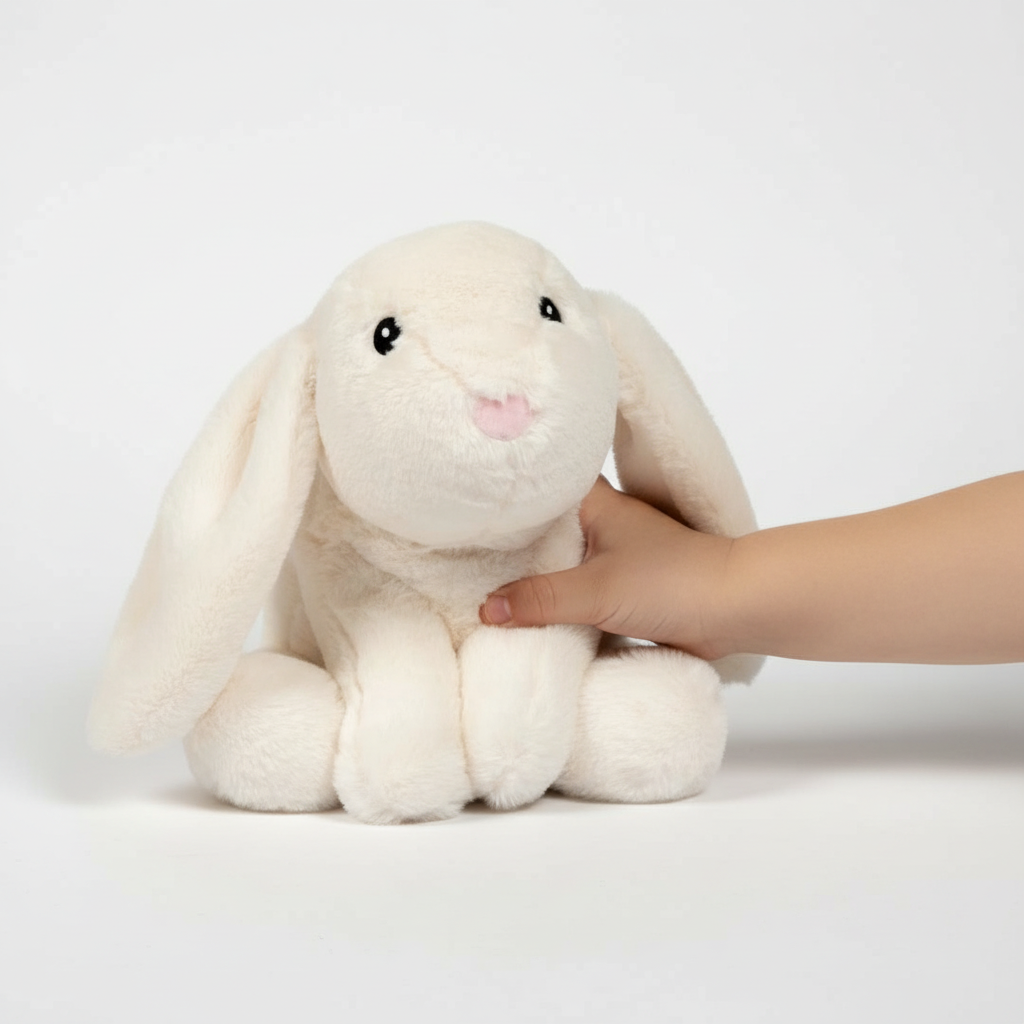 Weighted plush rabbit medium 1.2 kg - Delicate comforter