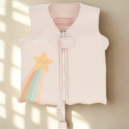 Schwimmweste creme-beige-rosé 3-6 Jahre Starlight