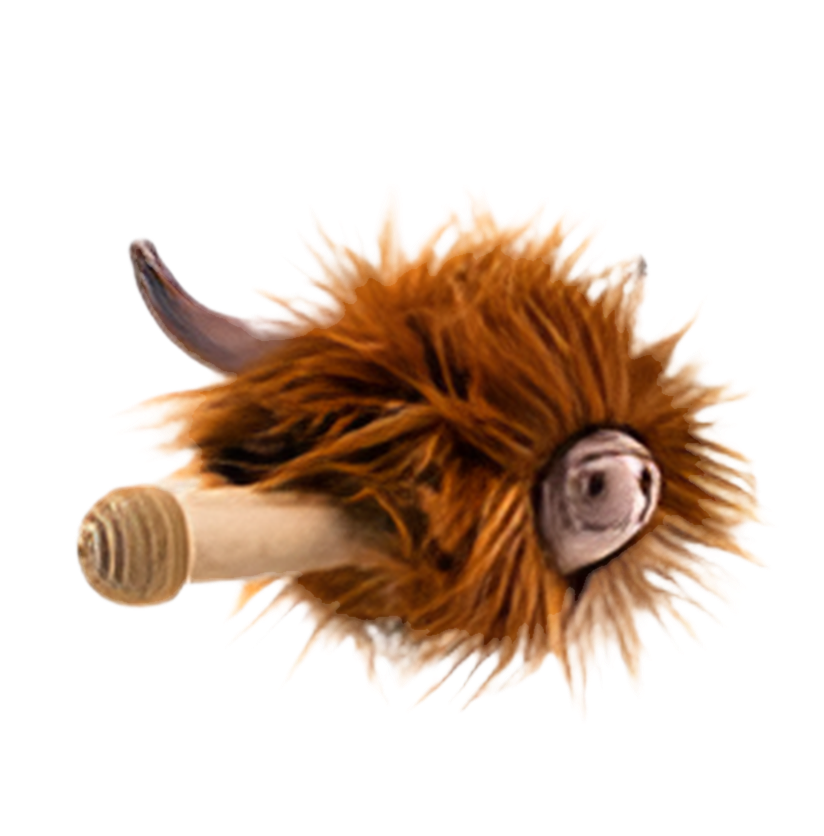 Tierischer Lenkerfreund – Highland Cow für Roller/Fahrrad