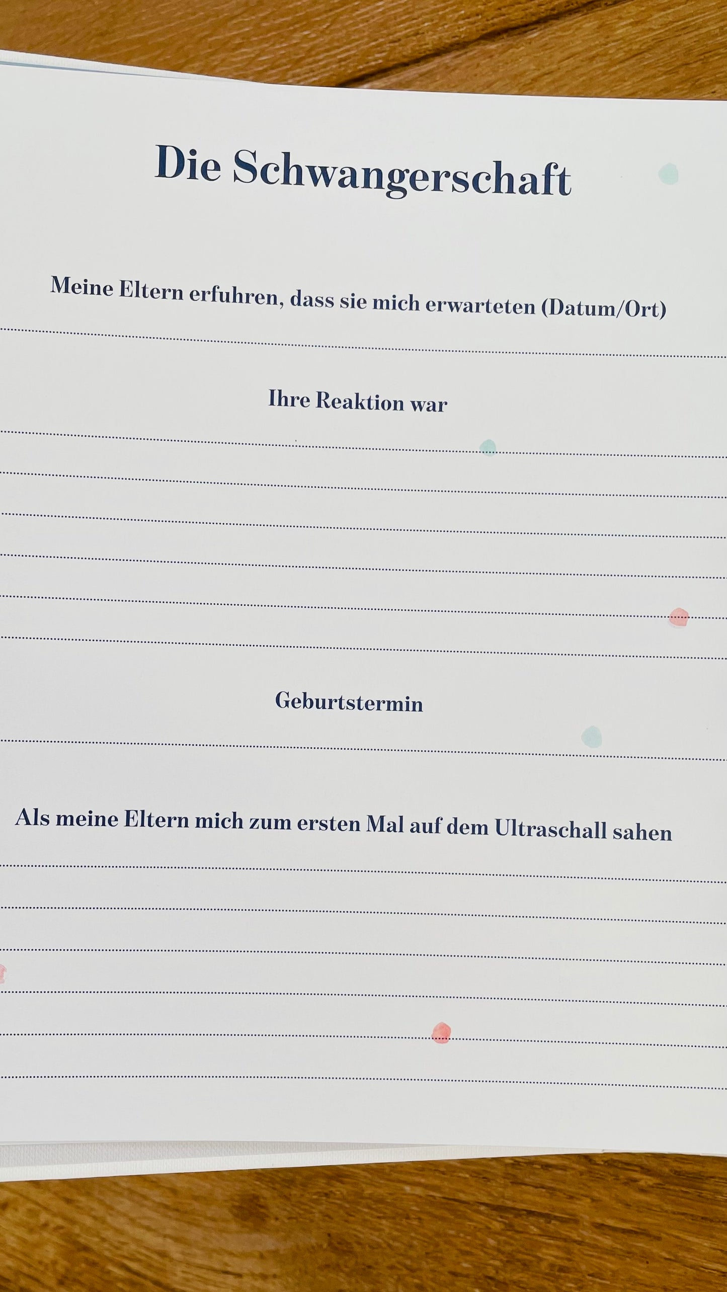 *Meine ersten Jahre* Babyalbum und Kindheitstagebuch