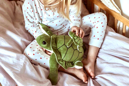 Gewichtete Plüschschildkröte groß 1,6 kg - Sanfter Ruhebringer und starker Beschützer