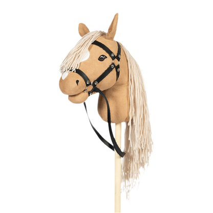 Steckenpferd – Beige mit weißer Blesse & offenem Maul