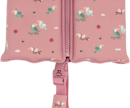 Life jacket old burgundy-rosé 1-2 years TOUCAN