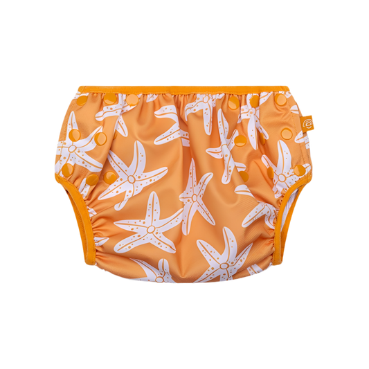 Waschbare Schwimmwindel orange SEASTARS