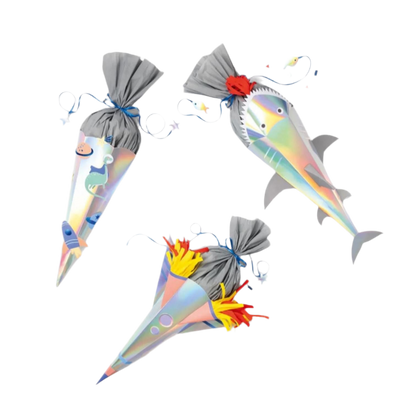 School cone craft set Space School