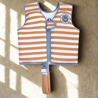 Schwimmweste braun weiß 2-3 Jahre Softlines
