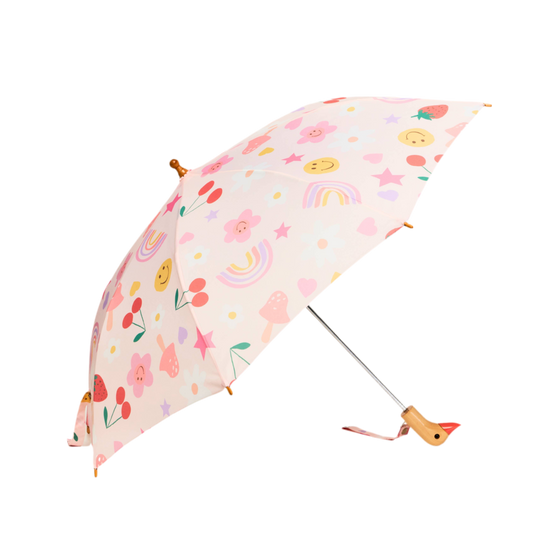 COMING SOON Limitierter Meri Meri Happy Icons Kinder-Regenschirm: Rosa