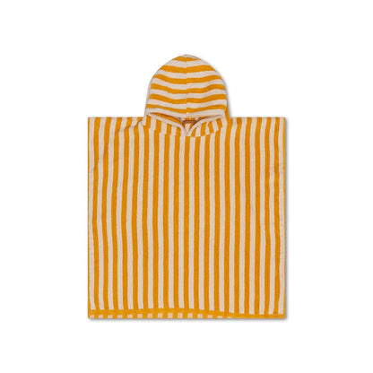 Strandponcho gelb-weiß Flow