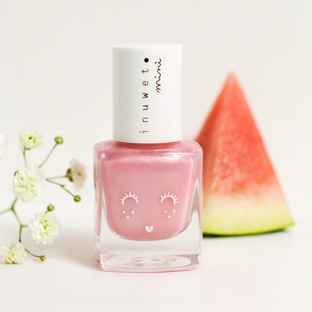 Kids Nagellack – Wasserbasiert & Duftend Pink Doll / Wassermelonen-Duft