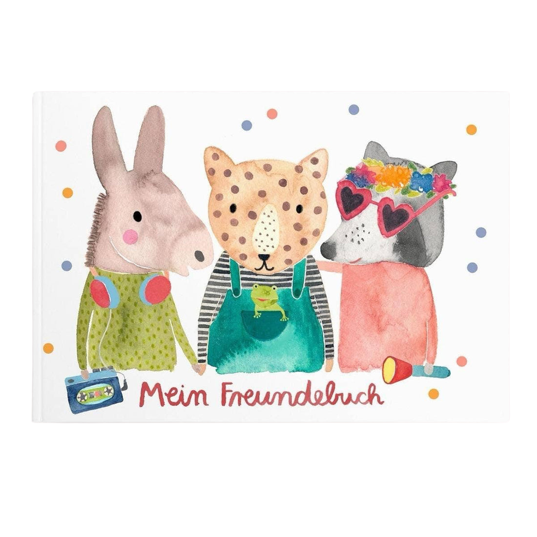Livre d'amis à couverture souple ANIMAUX ENFANTS