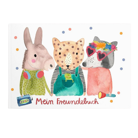Livre d'amis à couverture souple ANIMAUX ENFANTS