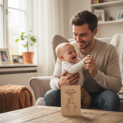 Holzkarte *Willst du mein Patenonkel werden* handgefertigt