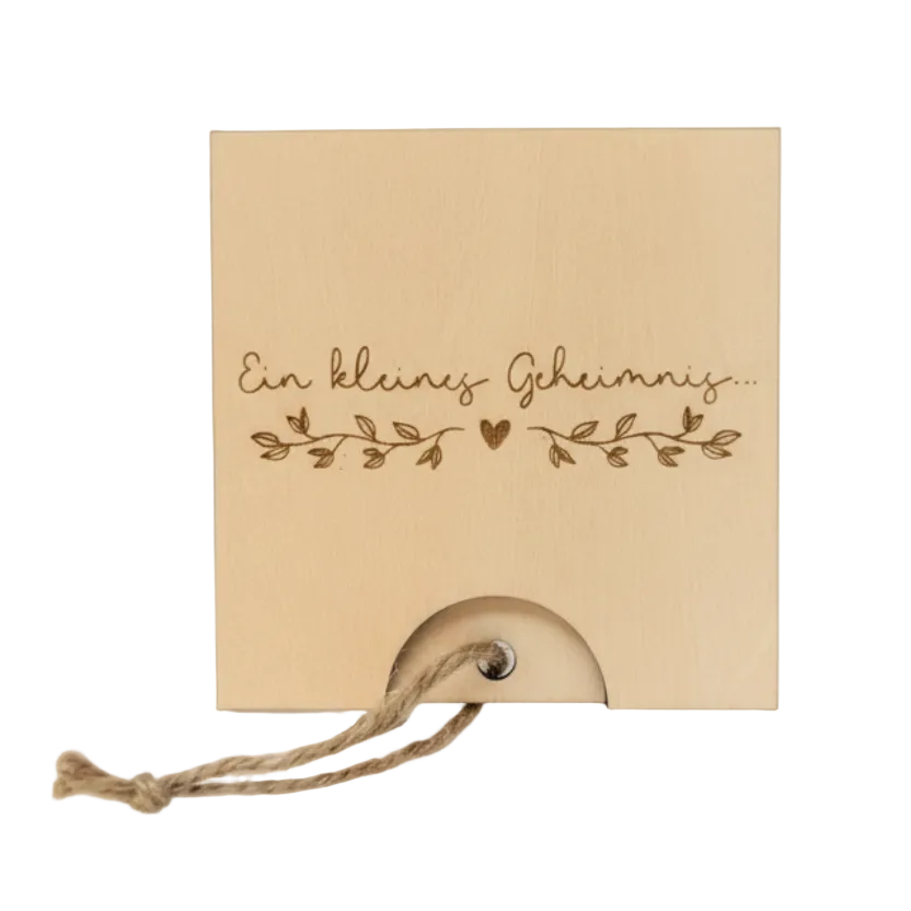 Schwangerschaftsverkündung *Du wirst Oma* Ziehkarte, handgefertigt