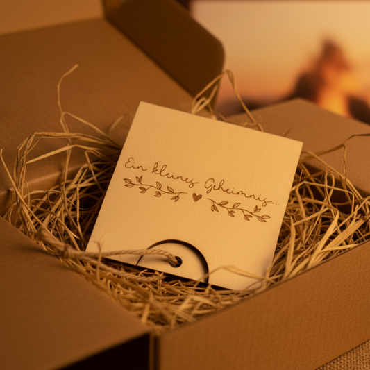 Schwangerschaftsverkündung *Du wirst Oma* Ziehkarte, handgefertigt