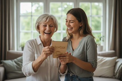 Schwangerschaftsverkündung *Du wirst Oma* Ziehkarte, handgefertigt