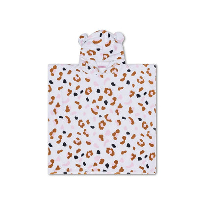 Strandponcho khaki Leopard