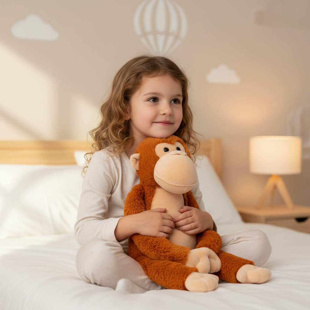 Weighted plush monkey small 0.5 kg - cheerful calming influence