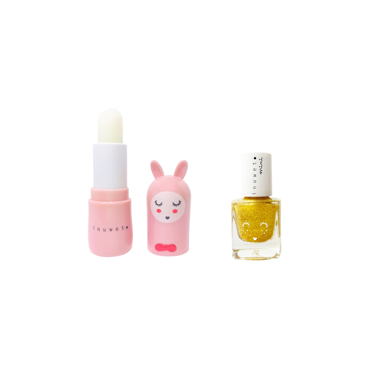 Weihnachtsset – Erdbeer-Lippenbalsam & Papaya-Kids-Nagellack