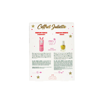 Weihnachtsset – Erdbeer-Lippenbalsam & Papaya-Kids-Nagellack