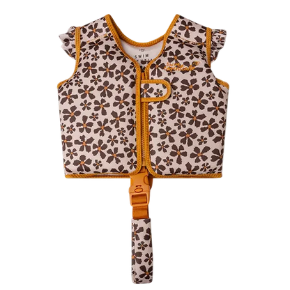 Schwimmweste orange-braun-beige 1-2 Jahre *Wildflower*