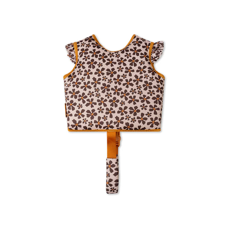 Schwimmweste orange-braun-beige 1-2 Jahre *Wildflower*