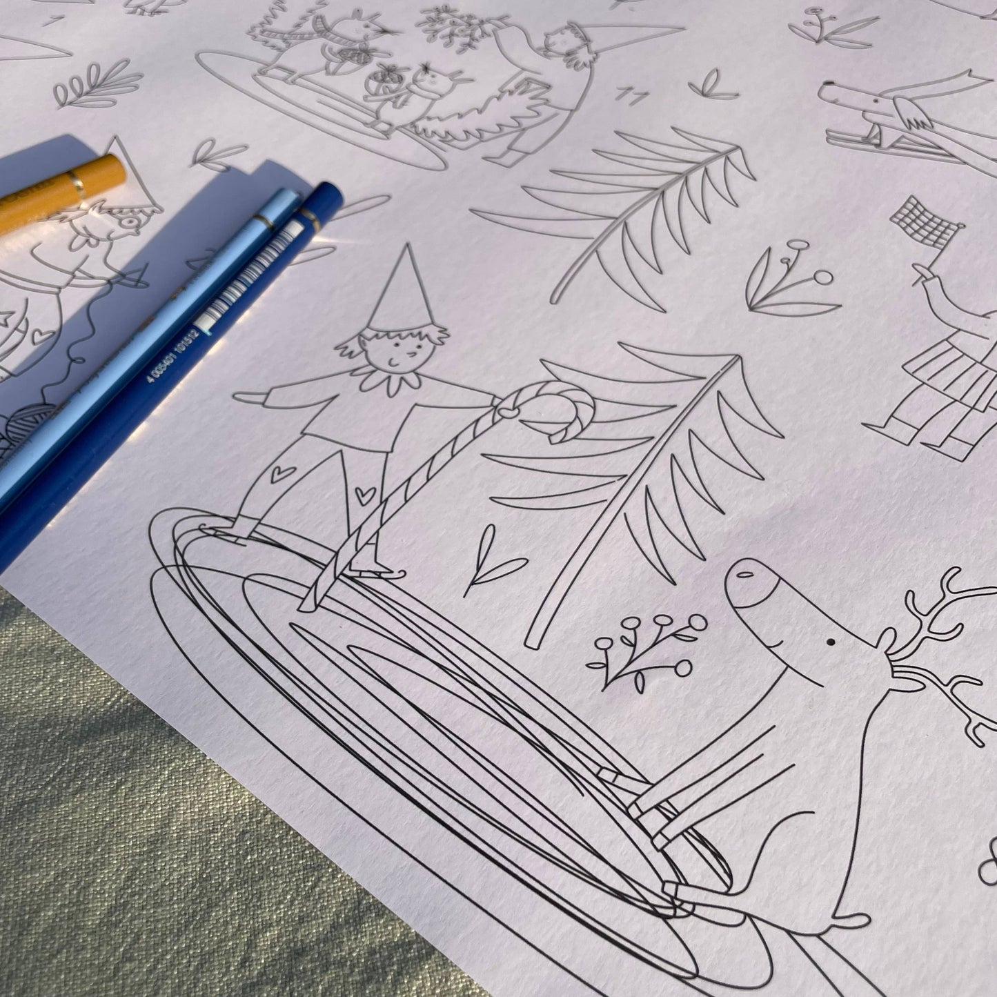 Ausmal-Adventskalender mit Wichtelmotiven – kreative Vorfreude für Groß & Klein