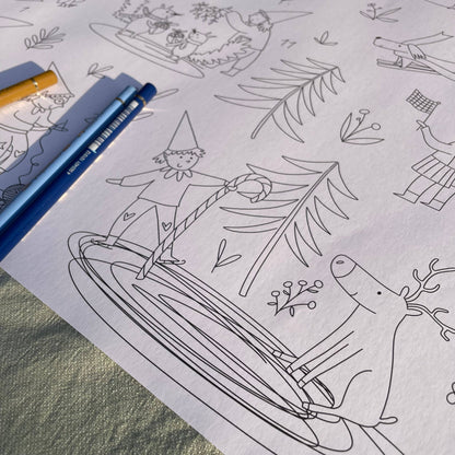 Ausmal-Adventskalender mit Wichtelmotiven – kreative Vorfreude für Groß & Klein