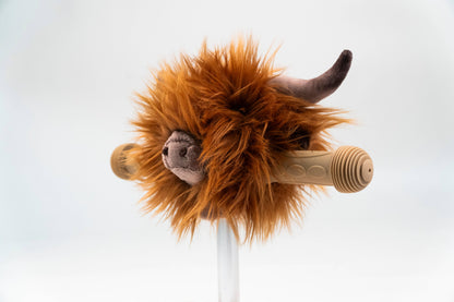 Tierischer Lenkerfreund – Highland Cow für Roller/Fahrrad