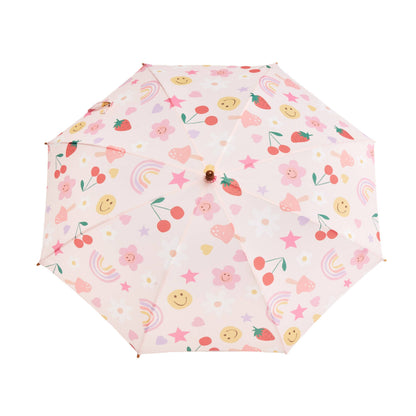 COMING SOON Limited Edition Meri Meri Happy Icons Kids Umbrella: Pink