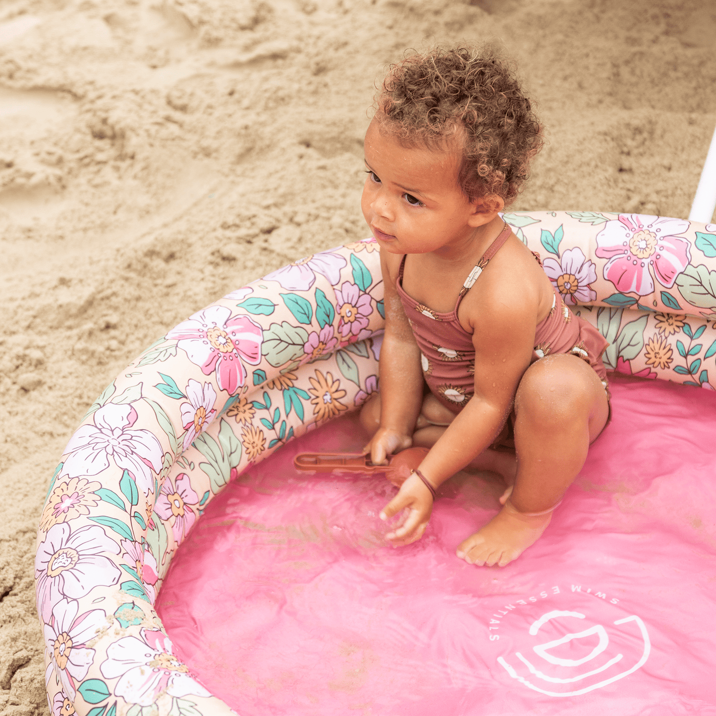 Pataugeoire enfant Ø 95 cm rose BLOSSOM