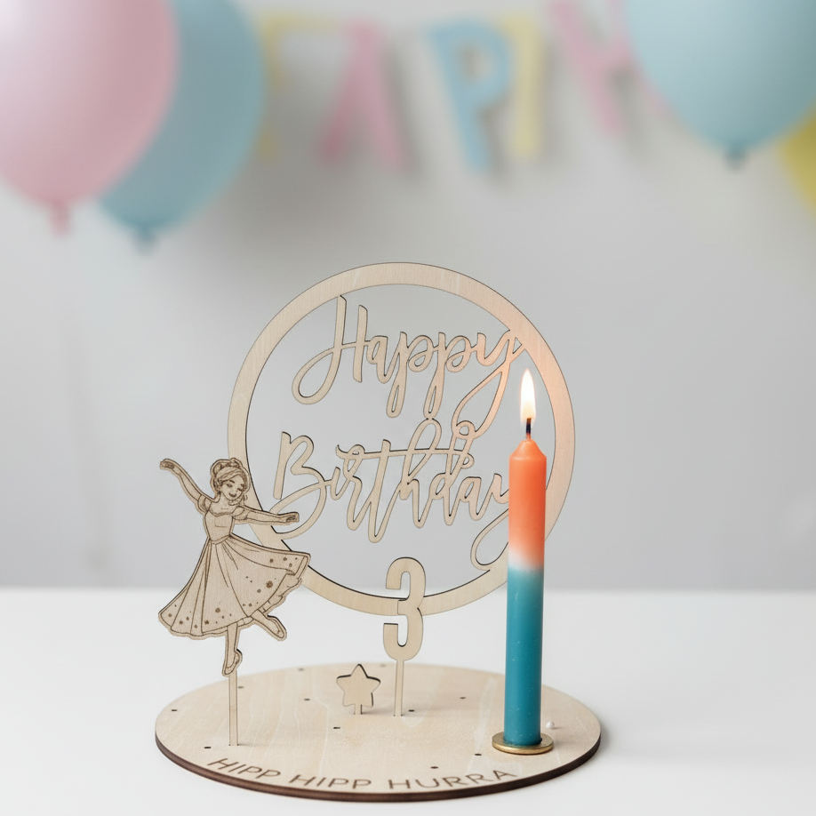 Geburtstagskranz *Happy Birthday* mit Zahlen, handgefertigt