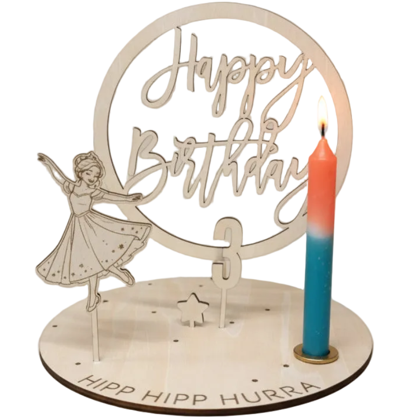 Geburtstagskranz *Happy Birthday* mit Zahlen, handgefertigt