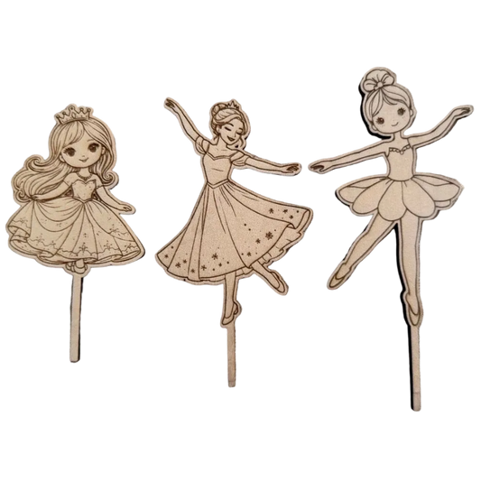 Steckerset Märchenzauber – 3 Motive für Geburtstagskranz, handgefertigt