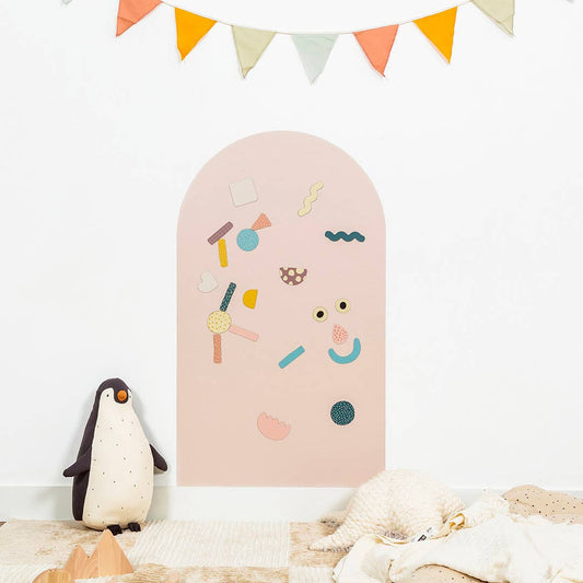 Magnettafel 1mx58cm ROSÉ-BEIGE ARCH