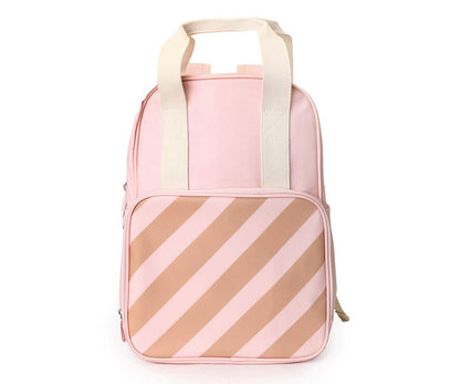 Kinder Rucksack Streifen Pink
